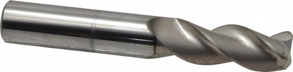 SGS 34803 Corner Radius End Mill: 1/2" Dia, 1-1/4" LOC, 0.09" Radius, 3 Flutes, Solid Carbide Image