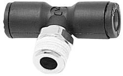 Legris 3108 12 22 Push-To-Connect Tube to Male NPT Tube Fitting: Male Branch Tee, 1/2" Thread Image