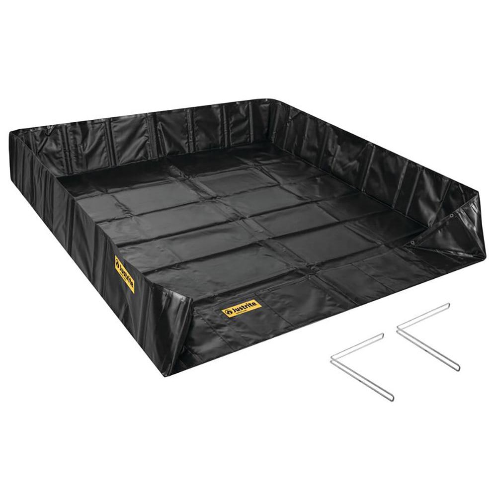 Justrite® - Collapsible Berms & Pools; Type: Spill Berm; Material: PVC ...