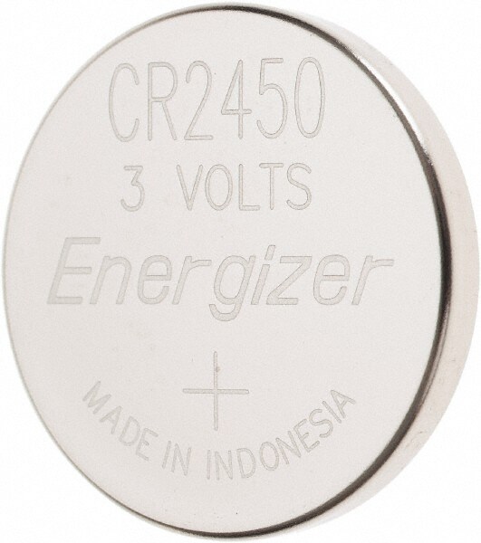 Size CR2450, Lithium, Button & Coin Cell Battery