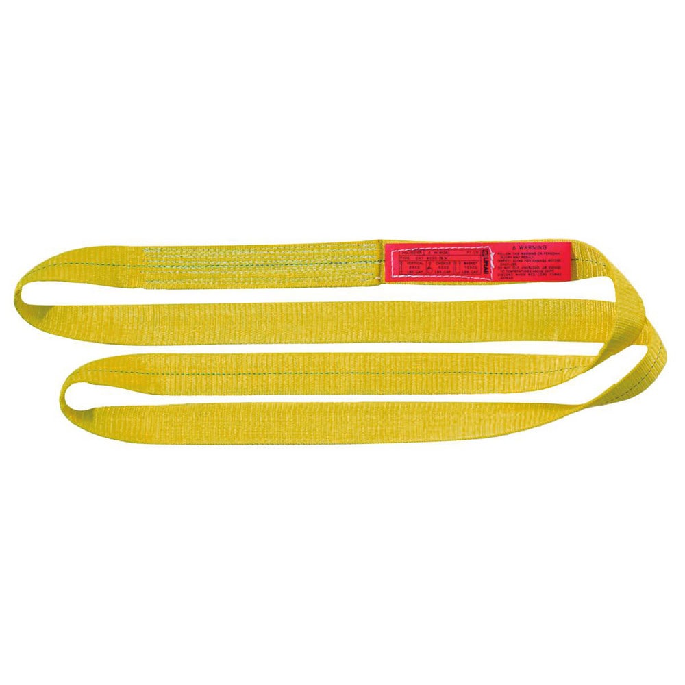 Endless Sling: 1" Wide, 4' Long, 6,400 lb Vertical, Polyester