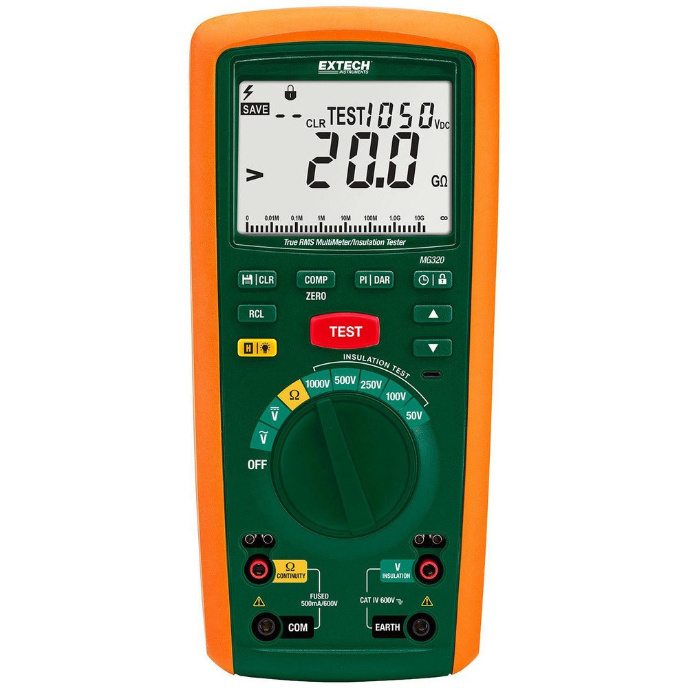 FLIR - Electrical Insulation Resistance Testers & Megohmmeters; Display ...