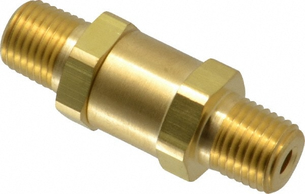 3,000 Max psi, 1/4" Pipe, MNPT x MNPT End Connections, Brass Instrumentation Filter