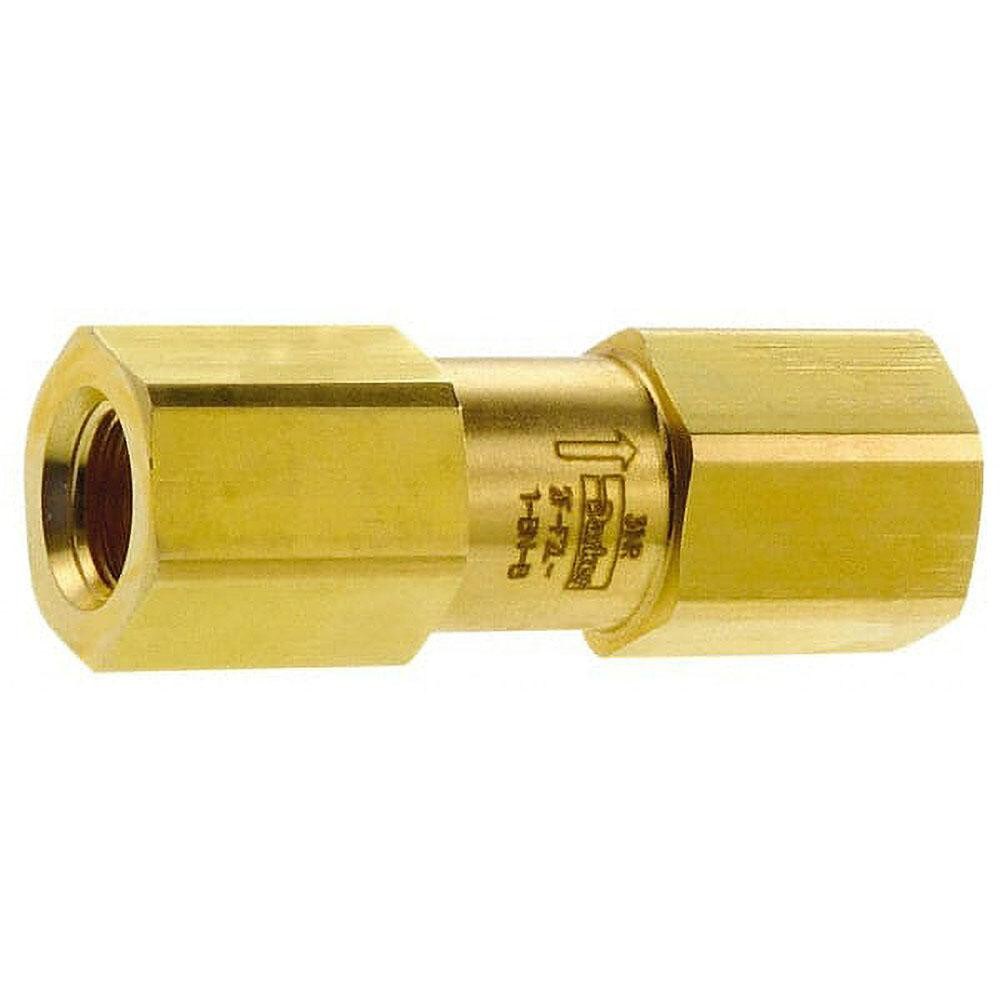 3,000 Max psi, 1/2" Pipe, FNPT x FNPT End Connections, Brass Instrumentation Filter