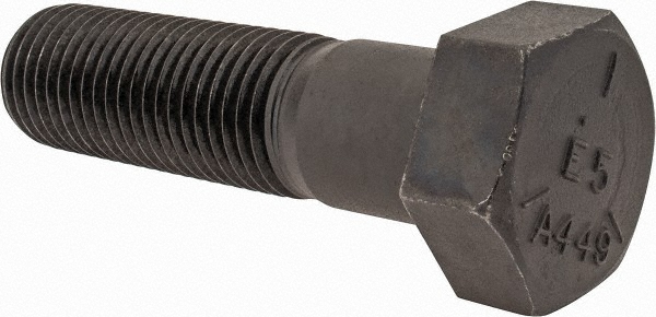 Value Collection IHMB2000750CP Hex Head Cap Screw: 2 - 4-1/2 x 7-1/2", Grade 5 Steel, Uncoated Image