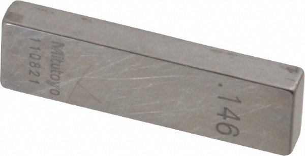 Mitutoyo 611186-531 Rectangle Steel Gage Block: 0.146", Grade 0 Image