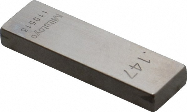 Mitutoyo 611187-531 Rectangle Steel Gage Block: 0.147", Grade 0 Image