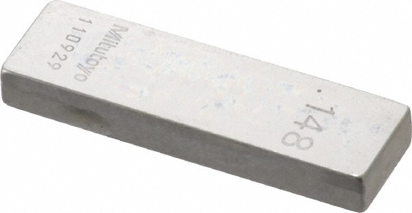 Mitutoyo 611188-531 Rectangle Steel Gage Block: 0.148", Grade 0 Image