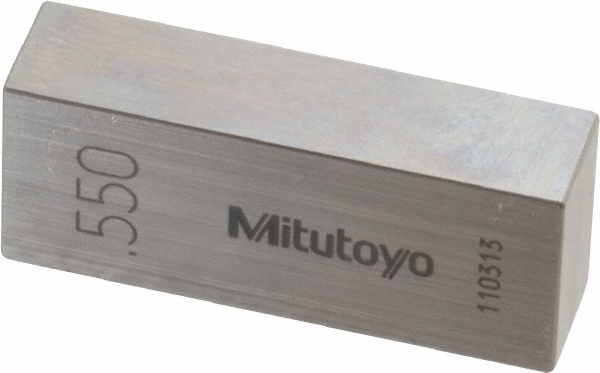 Mitutoyo 611215-531 Rectangle Steel Gage Block: 0.55", Grade 0 Image