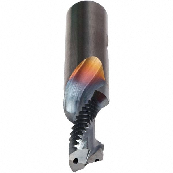 Helical Flute Thread Mill: 5/16-24, Internal, 2 Flute, 10.00 mm Shank Dia, Solid Carbide
