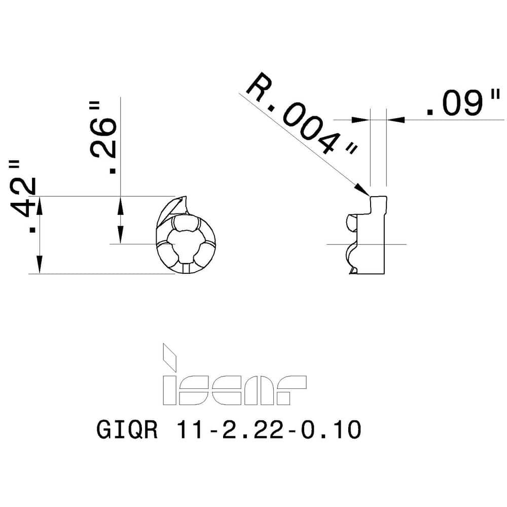 イスカル GIQR 8-2.00-0.10 カムグルーブ IC528 通販