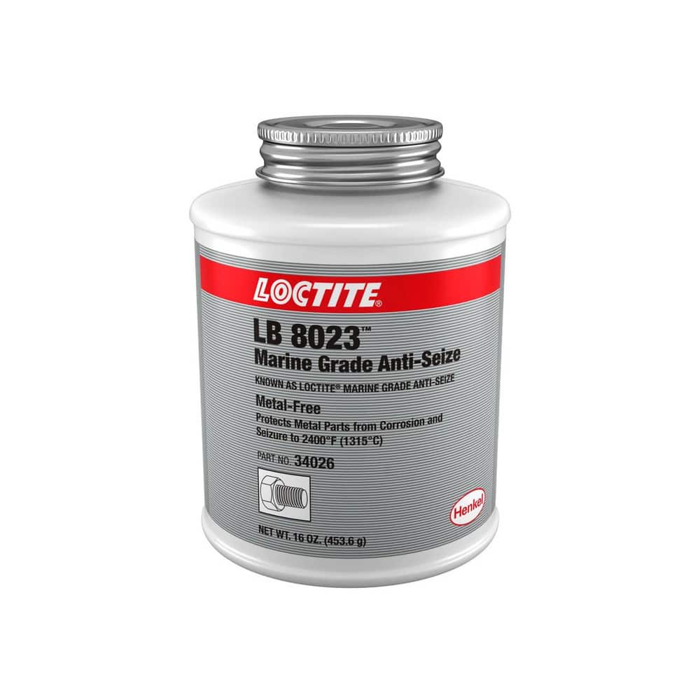 LOCTITE 275026 Marine Grade Anti-Seize Lubricant: 16 oz Brush Top 