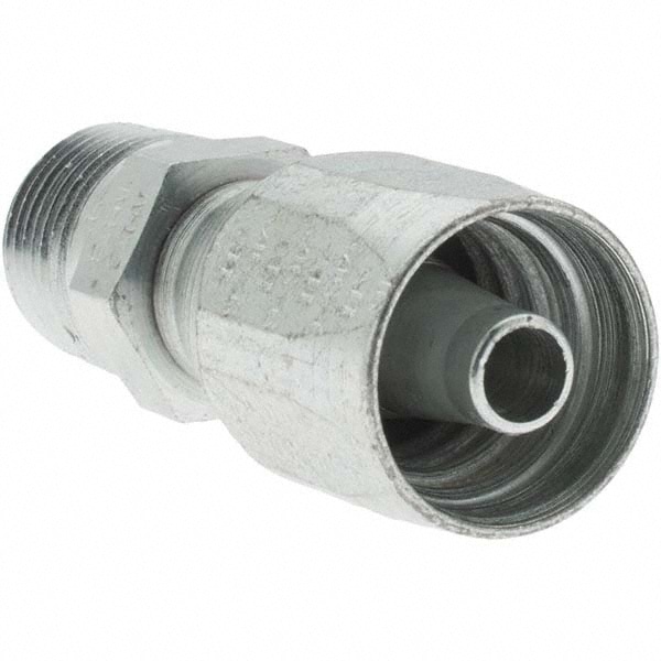 3/8-18 NPT, Carbon Steel Reusable Hose Male Fitting