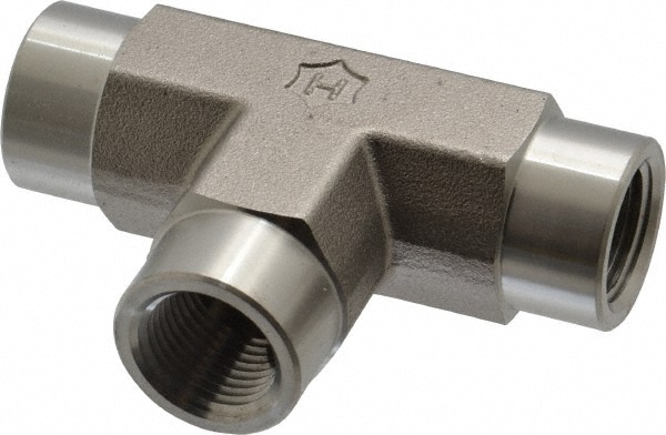 Ham-Let 3000977 Pipe Tee: 3/8" Fitting, 316 Stainless Steel Image