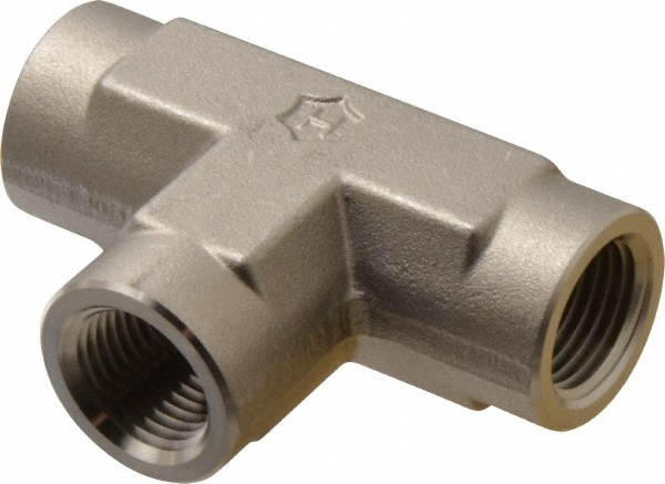 Pipe Tee: 1/2" Fitting, 316 Stainless Steel