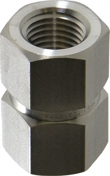 Pipe Coupling: 1/4" Fitting, 316 Stainless Steel