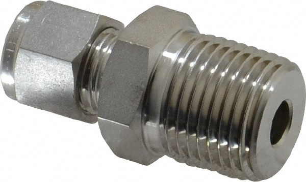 Ham-Let 3002006 Compression Tube Connector: 1/2" Thread, Compression x MNPT Image