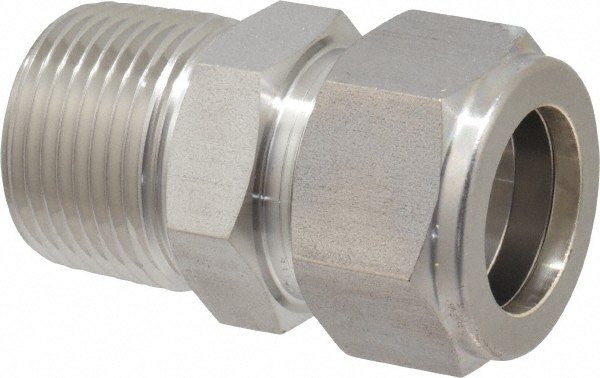 Value Collection SS-MC-FT12-MN12 3/4" Tube OD x 3/4 MPT Stainless Steel Compression Tube Male Connector Image