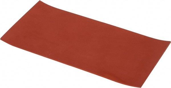 Made in USA - Sheet Roll: Silicone Rubber, 1/8″ Thick, 6″ Wide, Orange-Red  - 86762200 - MSC Industrial Supply