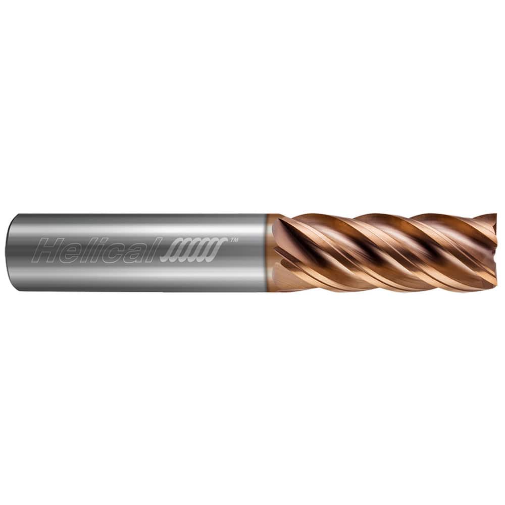 Helical Solutions 81841 Square End Mill: 3/16" Dia, 5 Flutes, 3/4" LOC, Solid Carbide 