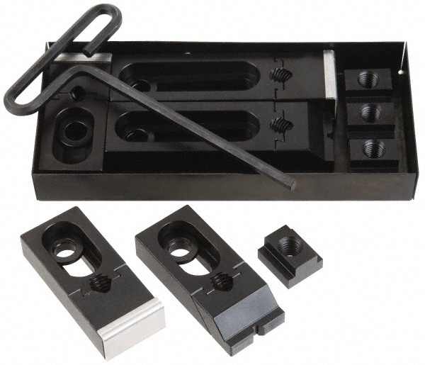 Gibraltar 23807G 22 Piece Fixturing Edge Clamp Set with 5/8" T-Slot, 1/2-13 Stud Thread Image