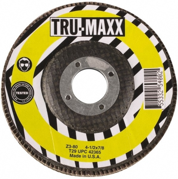 Tru-Maxx 25276 Flap Disc: 5/8-11 Hole, 120 Grit, Zirconia Alumina, Type 29 Image