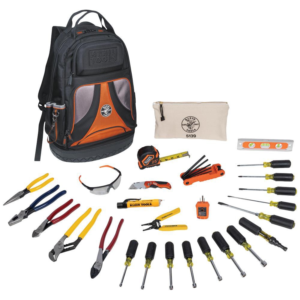 Combination Hand Tool Set: 28 Pc, Electrician's Tool Set