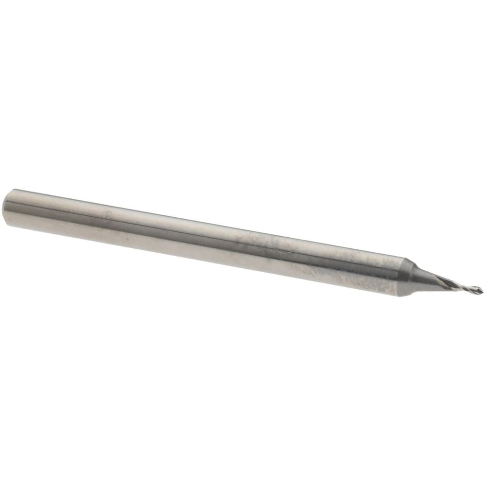 Spotting Drill: 0.7 mm Dia, 90 ° Point, 1-1/2" OAL, Solid Carbide