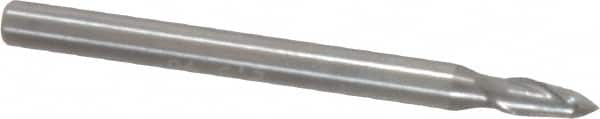 Magafor 88809002500 90° 0.0984" Diam 1-1/2" OAL 2-Flute Solid Carbide Spotting Drill 