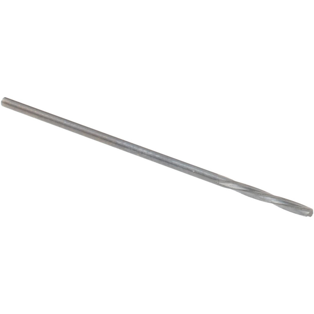 Chucking Reamer: 0.98 mm Dia, 1-5/16" OAL, 9/32" Flute Length, Spiral Flute, Straight-Cylindrical Shank, Solid Carbide