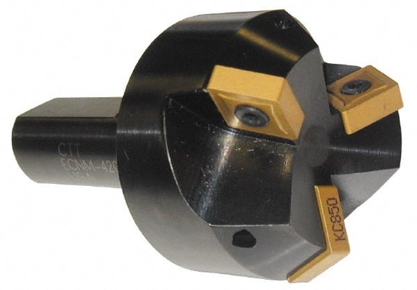 Cutting Tool Technologies ECNM-420 30° Lead Angle, 1-1/2" Cut Diam, Indexable & Chamfer End Mill 
