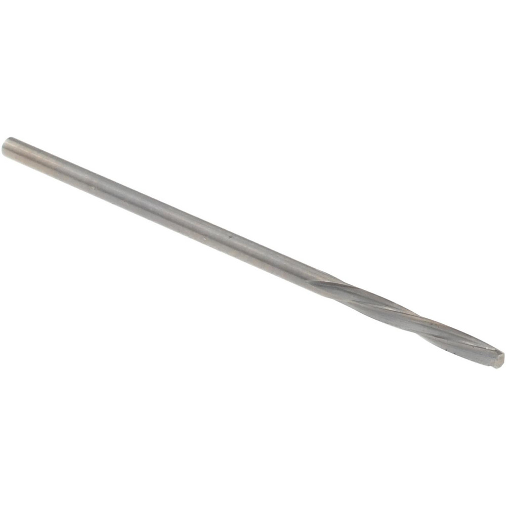 Chucking Reamer: 1.34 mm Dia, 1-9/16" OAL, 25/64" Flute Length, Spiral Flute, Straight-Cylindrical Shank, Solid Carbide