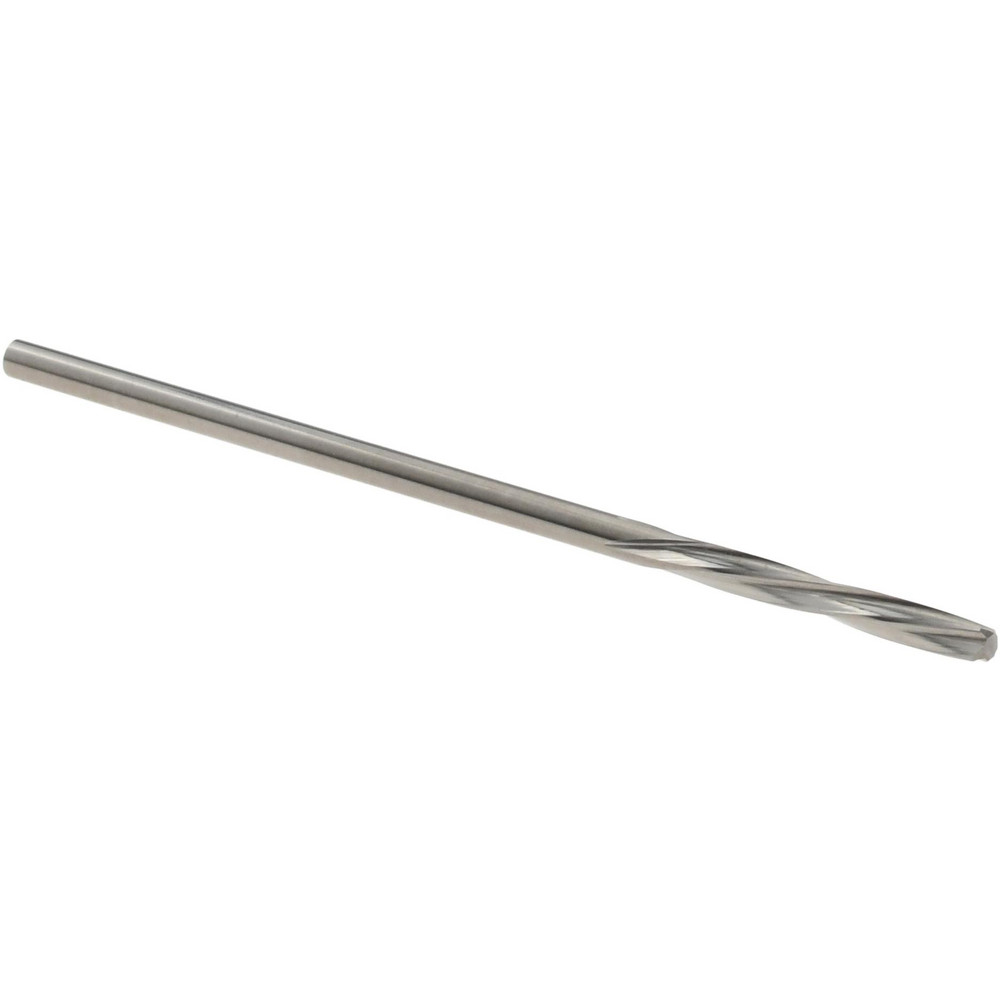 Chucking Reamer: 1.41 mm Dia, 1-9/16" OAL, 25/64" Flute Length, Spiral Flute, Straight-Cylindrical Shank, Solid Carbide