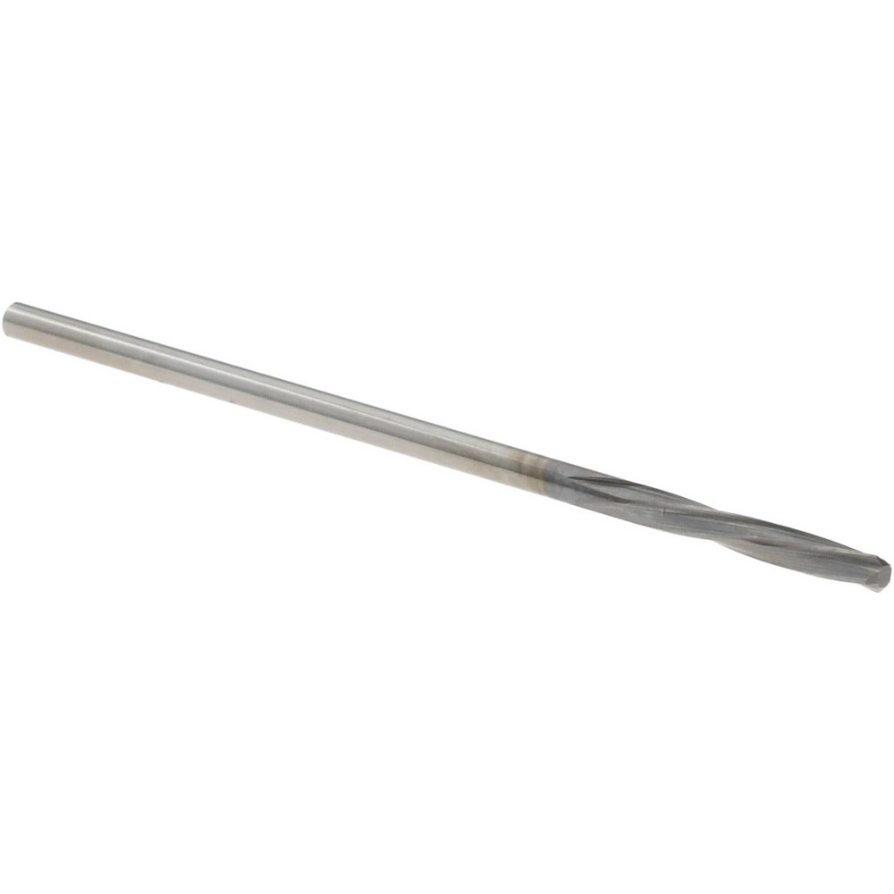Chucking Reamer: 1.43 mm Dia, 1-9/16" OAL, 25/64" Flute Length, Spiral Flute, Straight-Cylindrical Shank, Solid Carbide