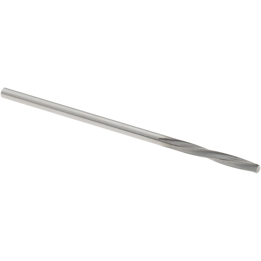 Chucking Reamer: 1.48 mm Dia, 1-9/16" OAL, 25/64" Flute Length, Spiral Flute, Straight-Cylindrical Shank, Solid Carbide