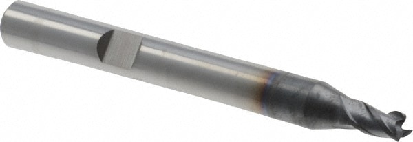 Iscar 5620513 Square End Mill: 0.1496 Dia, 0.1969 LOC, 3 Flutes, Solid Carbide Image