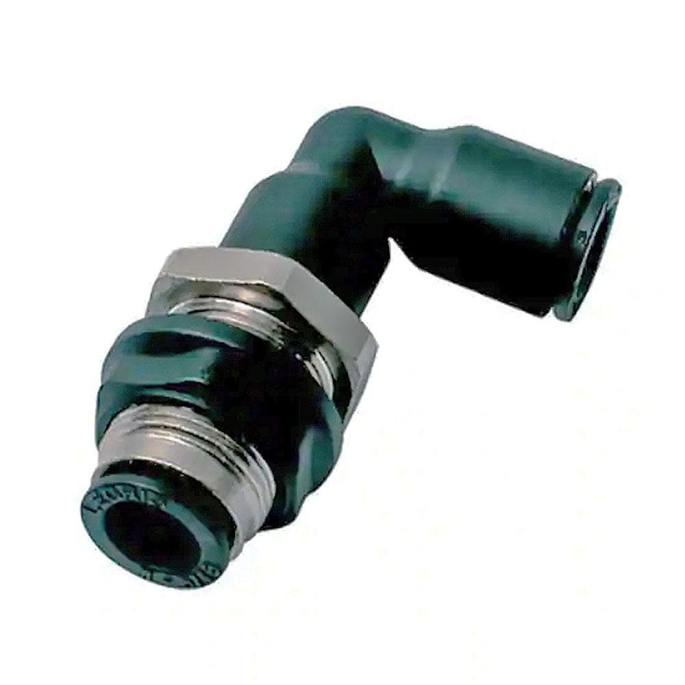 Legris 3139 10 00 Push-To-Connect Tube to Tube Tube Fitting: Bulkhead Union Elbow Image