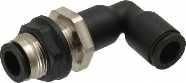 Legris 3139 08 00 Push-To-Connect Tube to Tube Tube Fitting: Bulkhead Union Elbow Image