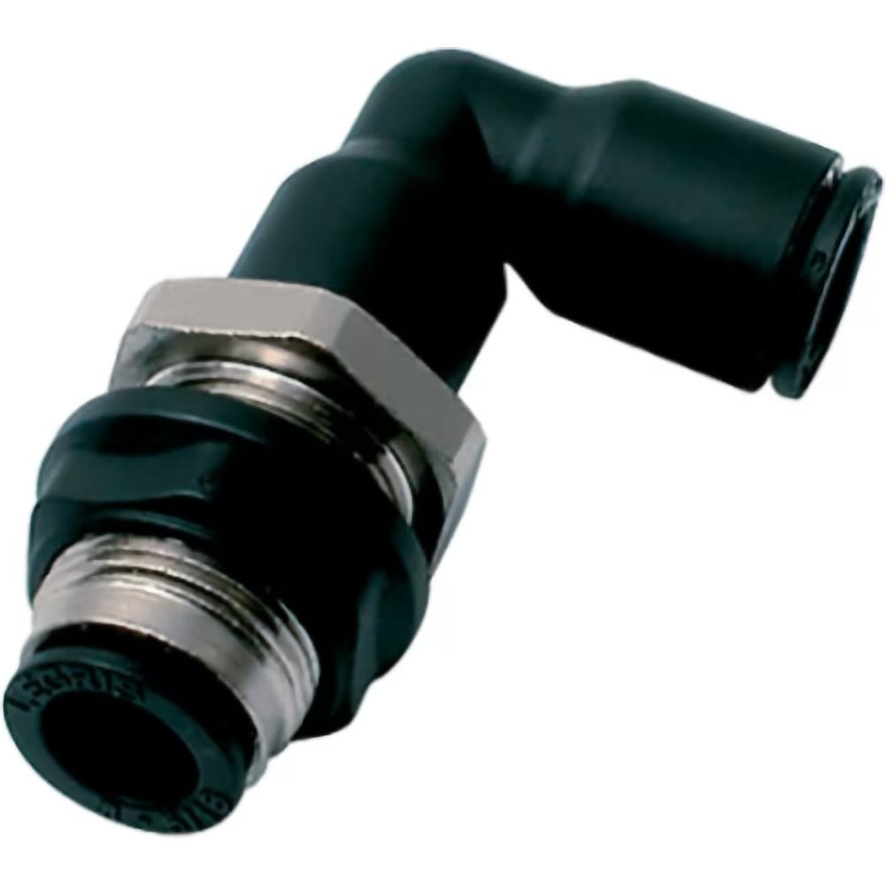 Push-To-Connect Tube to Tube Tube Fitting: Bulkhead Union Elbow