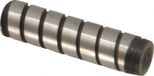 Spiral Vent Pull Out Dowel Pin: 5/16 x 1-1/4", Alloy Steel, Grade 4000, Black Luster Finish