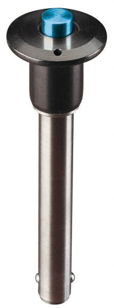 Jergens 800622 Push-Button Quick-Release Pin: Button Handle, 1/4" Pin Dia, 2" Usable Length 