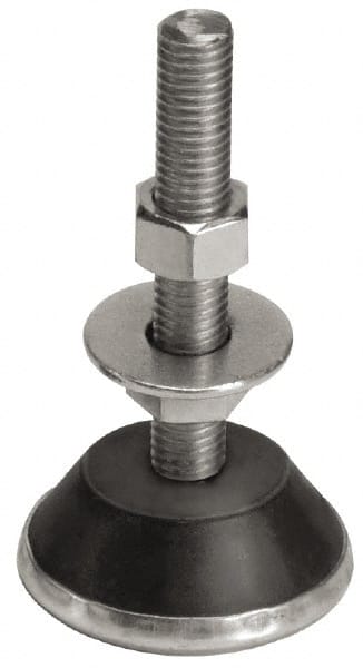 Mason Ind. RCL-4-150 Leveling Mount with Glide Cup & Leveling Stud: 3/8-16 Thread, 2-1/4" OAW 