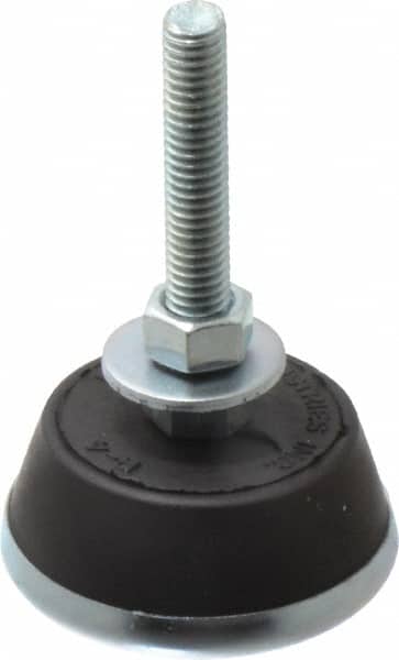 Mason Ind. RCL-4-400 Leveling Mount with Glide Cup & Leveling Stud: 3/8-16 Thread, 2-1/4" OAW 