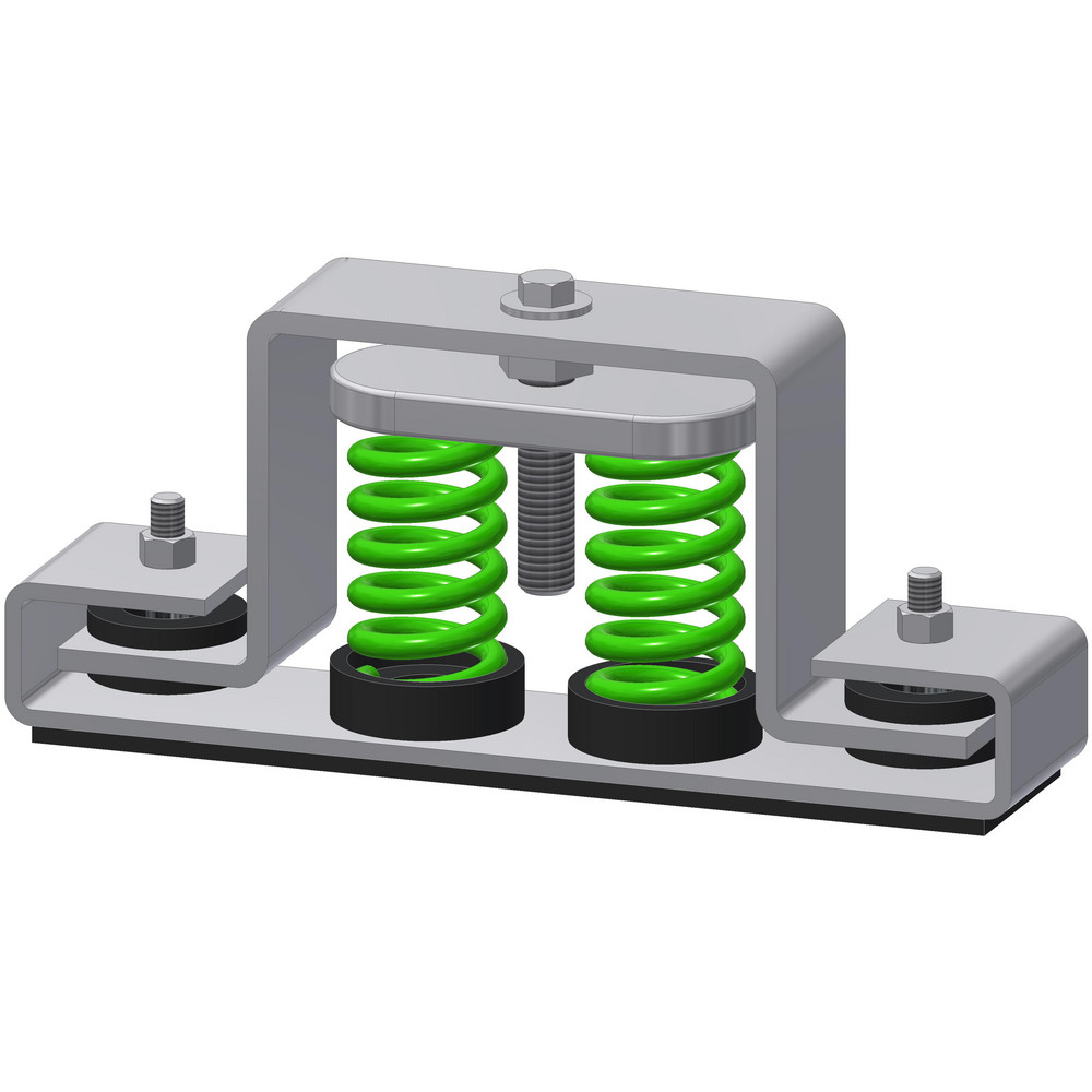 Mason Ind. - Deflection Spring Leveling Mount: 3/8 x 1 Thread, 2-1/2 ...