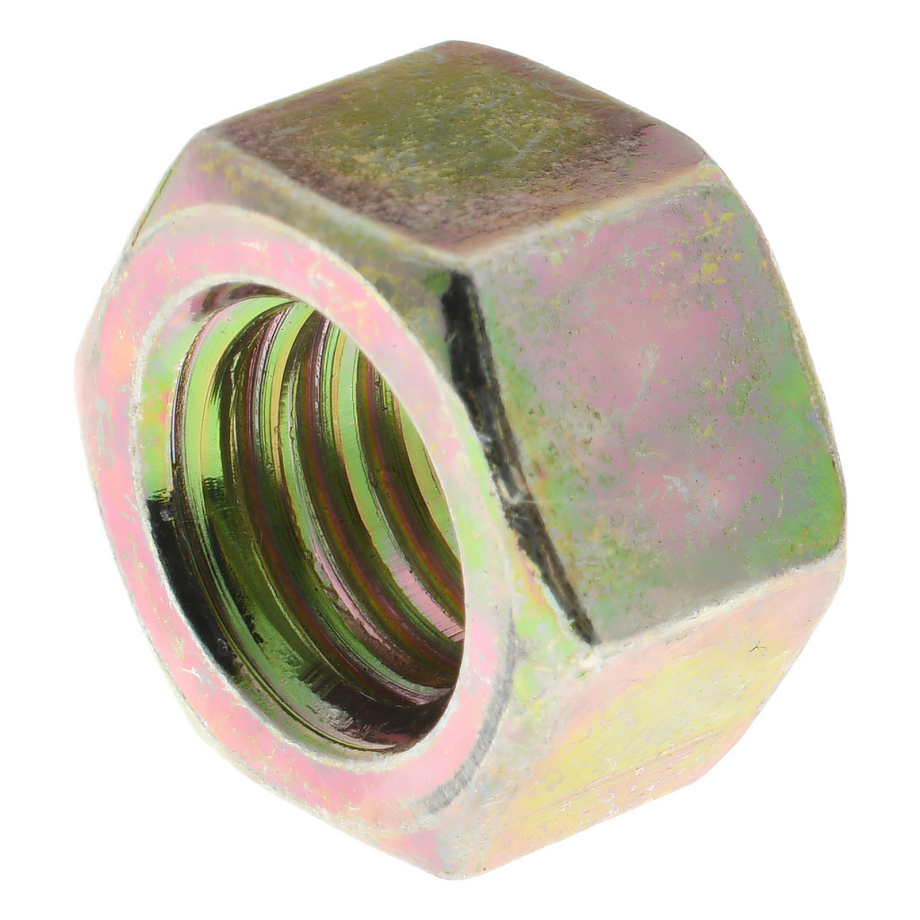 Grade 8 Yellow Zinc Hex Nuts – 3/8-16 UNC, Pack Of 100 – Albany County Fasteners
