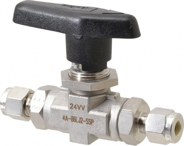 2-Way Manual Ball Valve: 1/4" Pipe