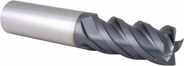 Iscar 5620958 Square End Mill: 3/4 Dia, 1-1/2 LOC, 3/4 Shank Dia, 4 OAL, 4 Flutes, Solid Carbide Image