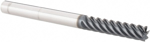 Iscar 5620961 Square End Mill: 1/4 Dia, 1 LOC, 1/4 Shank Dia, 3 OAL, 6 Flutes, Solid Carbide Image