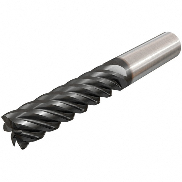 Iscar 5620965 Square End Mill: 1/2 Dia, 2 LOC, 1/2 Shank Dia, 4-1/4 OAL, 6 Flutes, Solid Carbide 