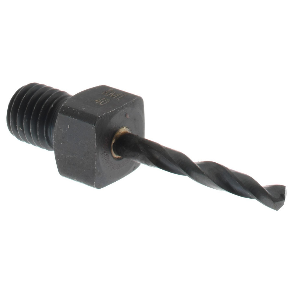 Threaded Shank Drill Bit: #40, 135 ° Point, 1/4-28 Shank, Cobalt